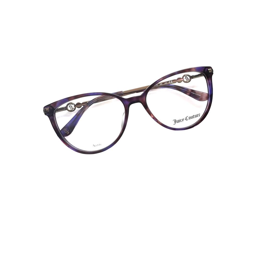 NEW Juicy Couture JU 241/G CAT EYE Purple and Gold Eyeglasses
